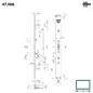 SHARK MORTICE LOCK DOPPIO GANCIO MOTTURA 47.506 SHARK MORTICE LOCK DOPPIO GANCIO MOTTURA 47.506