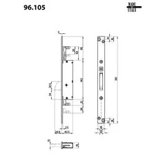96.205 ADDITIONAL LOCKING POINT FORZA 7 AD INFILARE HOOK BOLT MOTTURA
