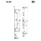 96.406 LOCKING UNIT AND STRIKE PLATE WITH MANIGLIA AND LEVA FOR SECONDA ANTA FORZA 7 MOTTURA 96.406 LOCKING UNIT AND STRIKE PLATE WITH MANIGLIA AND LEVA FOR SECONDA ANTA FORZA 7 MOTTURA
