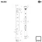 96.503 LOCKING UNIT AND STRIKE PLATE SECONDA ANTA SHARK AD INFILARE MOTTURA 96.503 LOCKING UNIT AND STRIKE PLATE SECONDA ANTA SHARK AD INFILARE MOTTURA