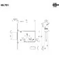 MORTICE SIDE LOCK FOR CYLINDER SERIE 48 MOTTURA 48.701