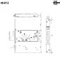 MORTICE SIDE LOCK FOR CYLINDER WITH LATCH SERIE 48 MOTTURA 48.812