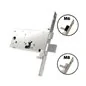 THREE-POINT MORTICE LOCK FOR CYLINDER WITH LATCH SERIE 48 MOTTURA 48.923