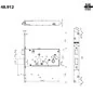 MORTICE SIDE LOCK FOR CYLINDER WITH LATCH SERIE 48 MOTTURA 48.912
