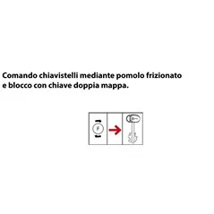 MOTTURA 64.568 SERRABLINDA THREE-POINT RIM DOUBLE-BITTED LOCK