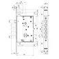 MOTTURA 72.779 SERIES 72 THREE-POINT MORTISE DOUBLE-BITTED LOCK 25 MM MOTTURA 72.779 SERIES 72 THREE-POINT MORTISE DOUBLE-BITTED LOCK 25 MM