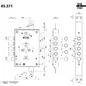 MOTTURA 85.771 LOCK FOR ARMOURED DOOR WITH EUROPROFILE CYLINDER MORTISE 30 MM MOTTURA 85.771 LOCK FOR ARMOURED DOOR WITH EUROPROFILE CYLINDER MORTISE 30 MM