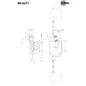MOTTURA 86.G271 LOCK GOOUT WITH EMERGENCY HANDLE