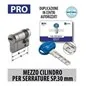 MEZZO CILINDRO CHAMPIONS PRO PER SERRATURE SPESSORE 30 MM