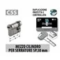 MEZZO CILINDRO CHAMPIONS C55 PER SERRATURE SPESSORE 30 MM