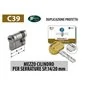 MEZZO CILINDRO CHAMPIONS C39 PER SERRATURE SPESSORE 14/20 MM