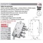 MOTTURA 89587ALM SERRATURA RICAMBIO ALLMET PLURISISTEMA CHIAVISTELLI PROLUNGATI