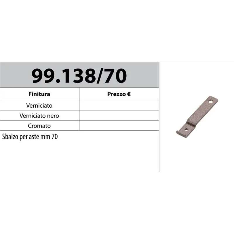 MOTTURA 99.138/70 SBALZO PER ASTE MM 70