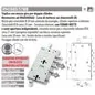 MOTTURA 894388 SERRATURA RICAMBIO DIBI DOPPIO CILINDRO AD INGRANAGGI