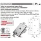 MOTTURA 8984595/3Q SERRATURA RICAMBIO DIERRE DOPPIO CILINDRO AD INGRANAGGI