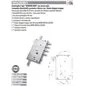 MOTTURA 89562DER SERRATURA RICAMBIO QUINTUPLICE DIERRE DOPPIA MAPPA TIPO SERRABLINDA