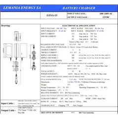 LESA 13 AUTOMATIC CHARGER 12V 3.0 AH FOR START BOOSTERS