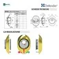DEFENDER SERIE DF18 REGOLABILI A GHIERA CON MOSTRINA PIENA SERIE DF18 PER CILINDRI EUROPEI