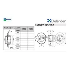 DEFENDER MAGNETICO DF371 REGOLABILE A MOLLA MOTTURA PER CILINDRI EUROPEI