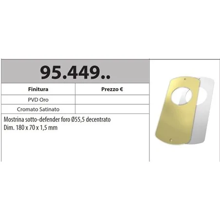 MOTTURA 95.449 MOSTRINA SOTTODEFENDER FORO DECENTRATO Ø55.5