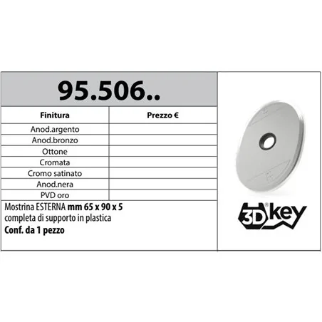 MOTTURA 95.506 MOSTRINA OVALE PER 3DKEY