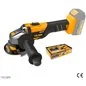 SMERIGLIATRICE ANGOLARE Ø125 20V BRUSHLESS SOLO CORPO TOLSEN 87278