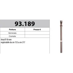MOTTURA 93.189 ASTA Ø18 PROLUNGATA