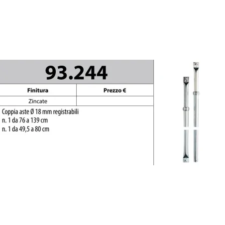 copy of MOTTURA 93.243 ASTE REGISTRABILI Ã˜18 PER SERRATURE MOTTURA