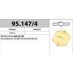 MOTTURA 95.147/4 MOSTRINA ESTERNA PER SERRATURE SERIE 20 MOTTURA