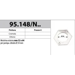 MOTTURA 95.148/N MOSTRINA ESTERNA PER POMPA CILINDRO Ø34