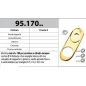 MOTTURA 95.170 MOSTRINA PER SERRATURE A CILINDRO CON DEFENDER SUPPORTO IN PLASTICA