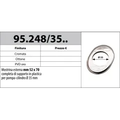 MOTTURA 95.248/35 MOSTRINA 52x70 PER POMPA CILINDRO Ø35