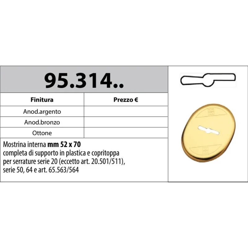 copy of MOTTURA 95.248/N MOSTRINA 52x70 PER POMPA CILINDRO Ã˜34