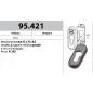 MOTTURA 95.421 MOSTRINA INTERNA ESTERNA PER SERRATURE SERIE 32 - 37 -47 MOTTURA SUPPORTO SPECIALE