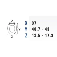 COPRIWATER MODELLO VELIS 50 DI CERAMICHE CATALANO