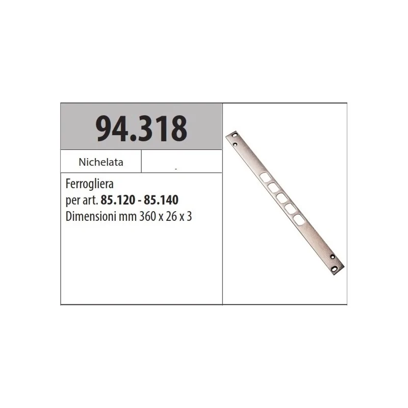 MOTTURA 94.318 FERROGLIERA PER SERRATURE SERIE 85