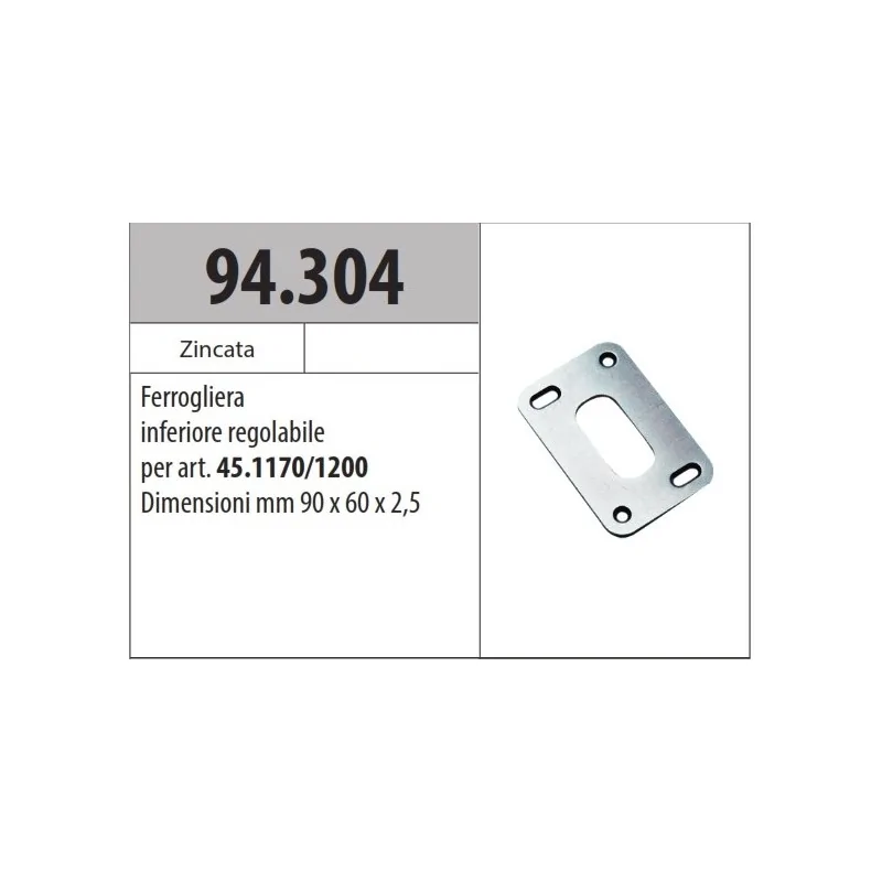 copy of MOTTURA 94.312 FERROGLIERA SUPERIORE REGISTRABILE PER SERRATURE MOTTURA SERIE 35
