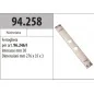 MOTTURA 94.258 FERROGLIERA PER DEVIATORI SERIE 96 MOTTURA 94.258 FERROGLIERA PER DEVIATORI SERIE 96