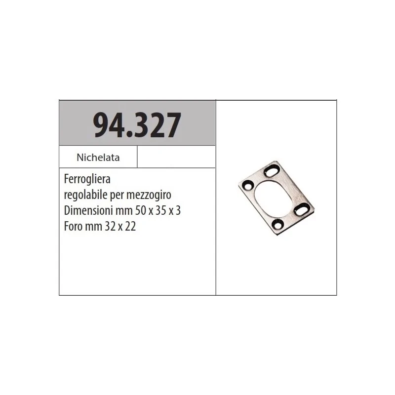 copy of MOTTURA 94.312 FERROGLIERA SUPERIORE REGISTRABILE PER SERRATURE MOTTURA SERIE 35