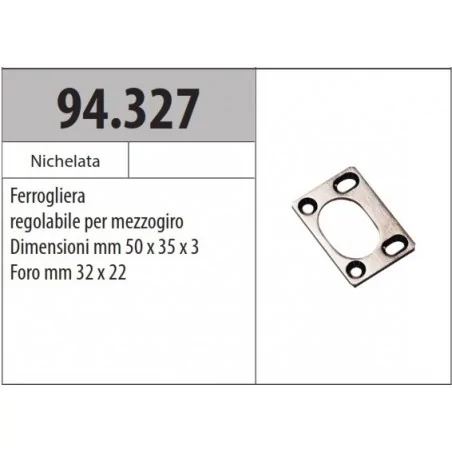 copy of MOTTURA 94.312 FERROGLIERA SUPERIORE REGISTRABILE PER SERRATURE MOTTURA SERIE 35