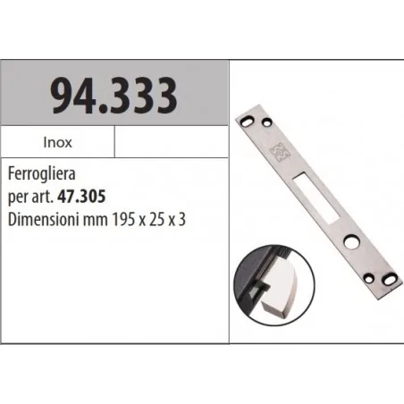 MOTTURA 94.333 FERROGLIERA PER SERRATURE SERIE 47
