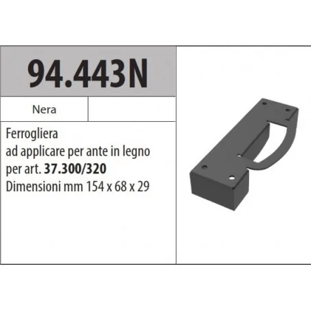 MOTTURA 94.443N FERROGLIERA PER ANTE IN LEGNO PER 37.300/320