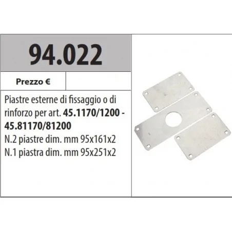 PIASTRE PER FISSAGGIO SERIE 45
