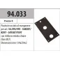 MOTTURA 94.033 PIASTRA AL MANGANESE PER SERRATURE MOTTURA SERIE 54