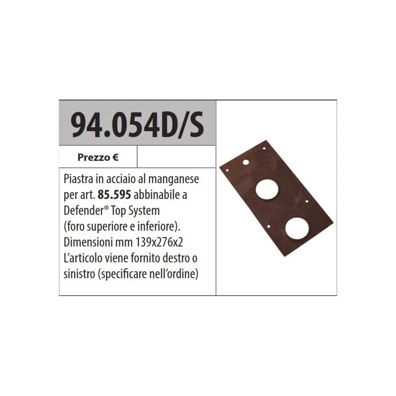 MOTTURA 94.054 PIASTRA AL MANGANESE PER SERRATURA MOTTURA 85.595 MOTTURA 94.054 PIASTRA AL MANGANESE PER SERRATURA MOTTURA 85.595