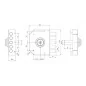 RIM SIDE LOCK WITH DOUBLE CYLINDER WITHOUT LATCH TECO T1270
