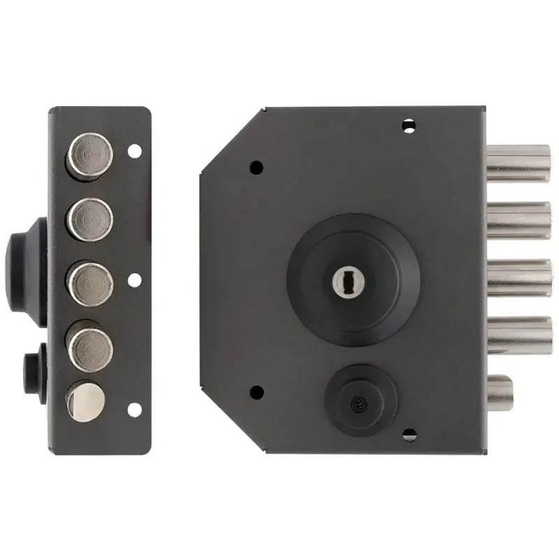 RIM SIDE LOCK WITH DOUBLE CYLINDER AND LATCH TECO T1280
