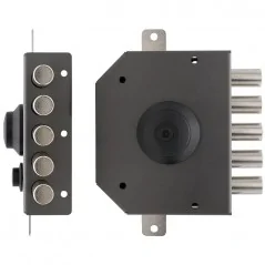 THREE-POINT RIM LOCK WITH INSIDE KNOB WITHOUT LATCH TECO T1450