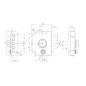 THREE-POINT RIM LOCK WITH INSIDE KNOB AND LATCH TECO T1460