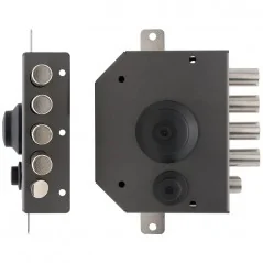 THREE-POINT RIM LOCK WITH INSIDE KNOB AND LATCH TECO T1460